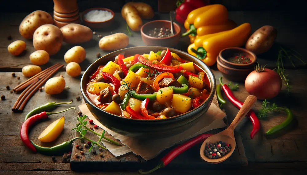 Köstliches Wohlfühlessen: Kartoffel-Paprika-Gulasch in veganer Variante